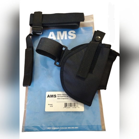 AMS Cordura Ankle Holster with Calf Strap - Picture 3 of 4
